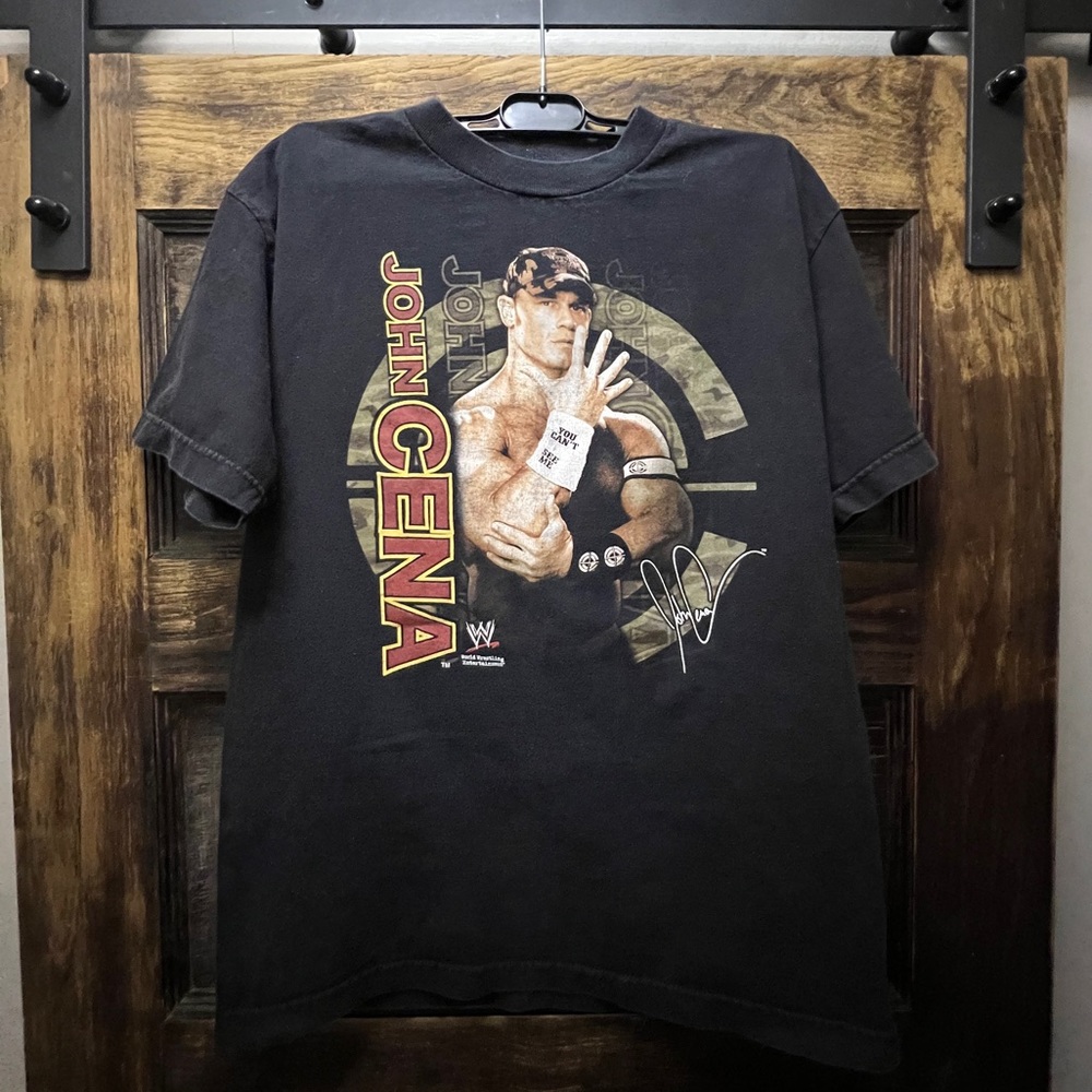 Vintage 2002 Original WWF John Cena Shirt You Can’t See Me Wrestling RARE Size M